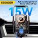 15W Qi Wireless Car Phone Holder – Air Vent & Suction Mount, Fast Charge