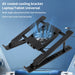 Foldable Laptop Cooling Stand with Single Fan - Portable Elevated Notebook Holder