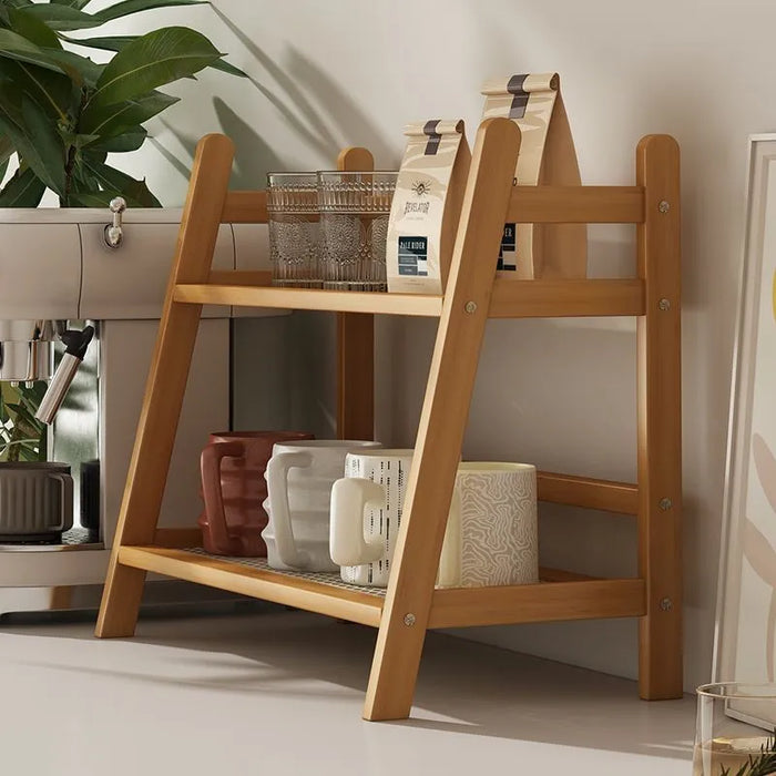 2-Tier Bamboo Spice Rack – Counter & Cabinet Organiser