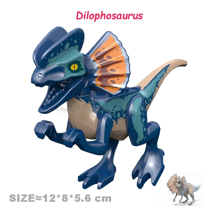 Jurassic Dinosaur Building Set — Triceratops, Velociraptor, T‑Rex, Indominus (Age 6+)