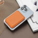 Magnetic Artificial Leather Wallet Case with Hidden Stand — MagSafe Compatible for iPhone 12–16 Pro/Max — Black