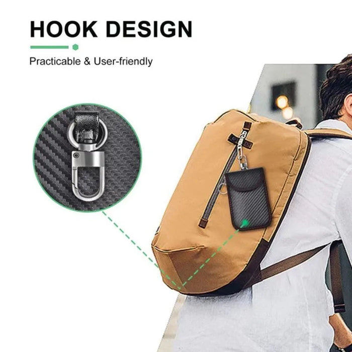 Faraday Key Fob Pouch — Carbon Fibre Signal‑Blocking Protector