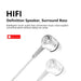 3.5mm Wired In‑Ear Earphones with Microphone — HIFI Bass Stereo