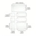 7-Piece Clear Plastic Drawer Organiser Set for Desk & Bathroom