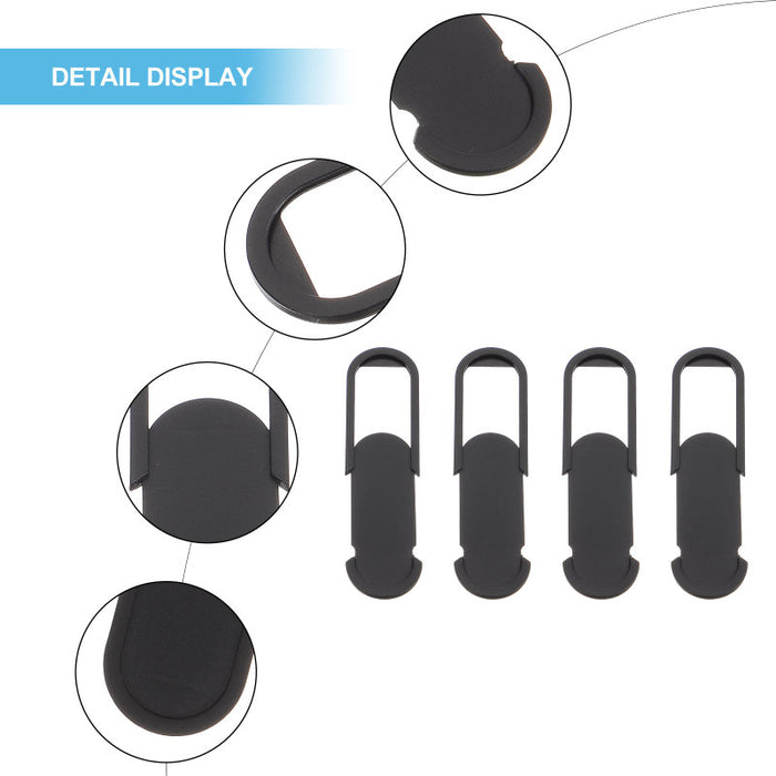 Webcam Cover Slider — Slim Laptop Camera Privacy Blocker (Black or White)