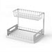 Metal Pull-Out Under-Sink Organiser with Sliding Shelf — Kitchen Storage (White/Black)