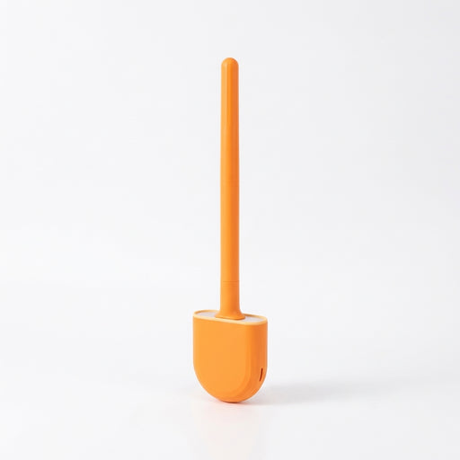 Wall-hanging Long-handle Toilet Brush with Silicone Head, 36×9×4 cm