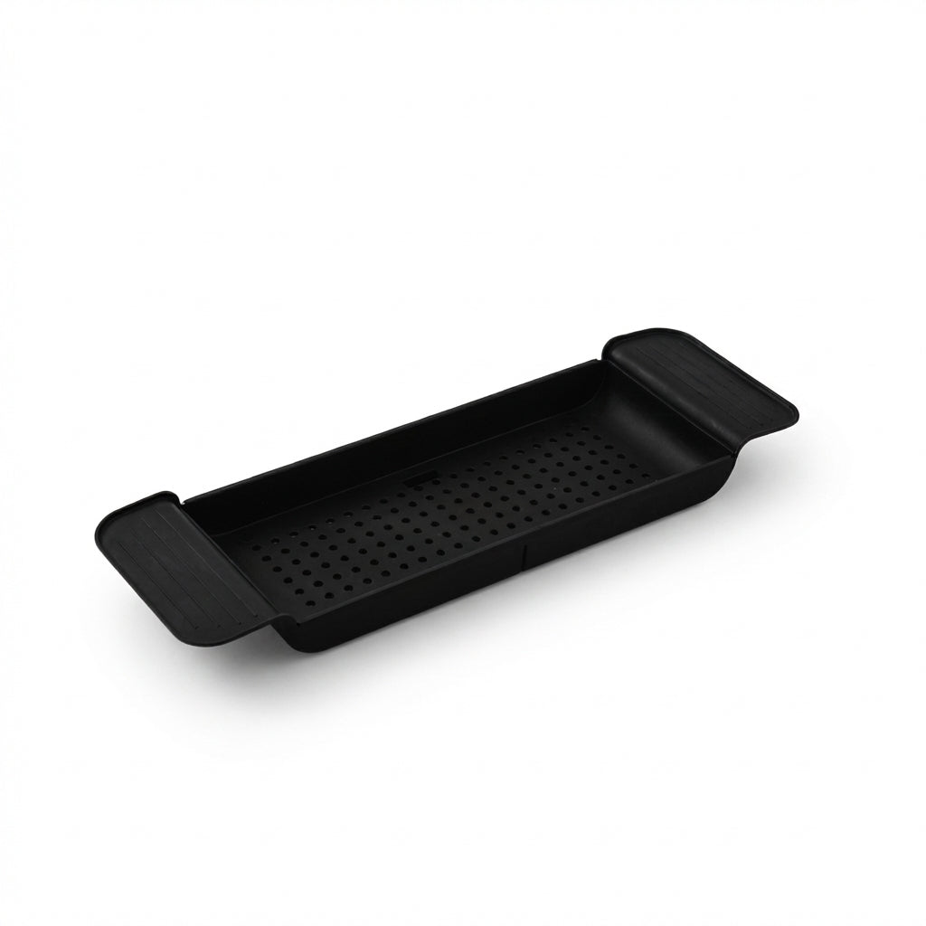 Retractable Bathtub Storage Rack — Expandable Bath Tray & Towel Shelf
