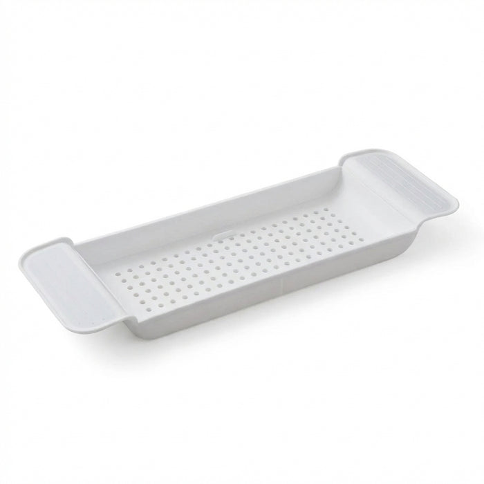 Retractable Bathtub Storage Rack — Expandable Bath Tray & Towel Shelf