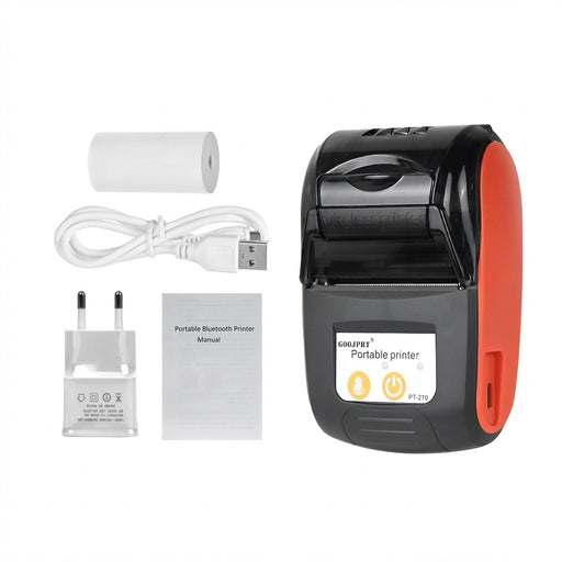 58mm Mini Thermal Receipt Printer – Bluetooth & USB, Mobile POS for Android/iOS/Windows