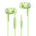 3.5mm Wired In‑Ear Earphones with Microphone — HIFI Bass Stereo