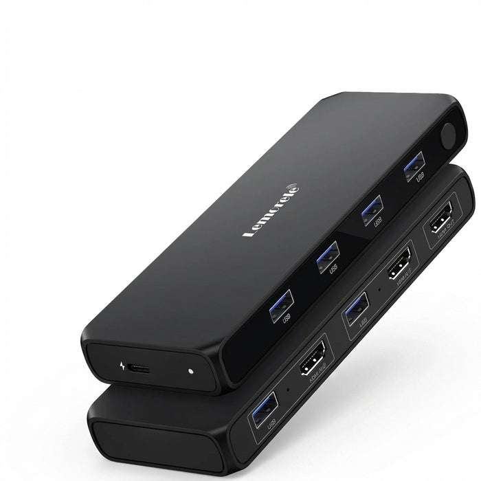 USB 3.0 KVM Switcher – 2 Computers, 4 USB Devices with HDMI 4K Support