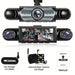 4‑Channel Dash Cam with 170° Front Lens, Night Vision & 24/7 Parking Monitor