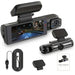 Dual-Lens Car DVR Dash Cam 1080P FHD — Front and Interior Recorder