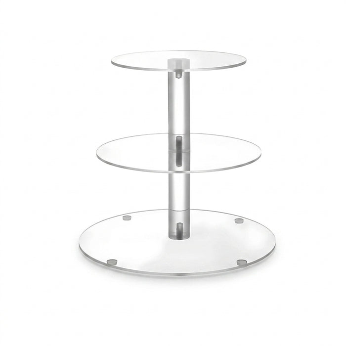 Clear Acrylic Round Cupcake Stand — 3/4/5 Tier Dessert Display for Wedding, Birthday & Christmas