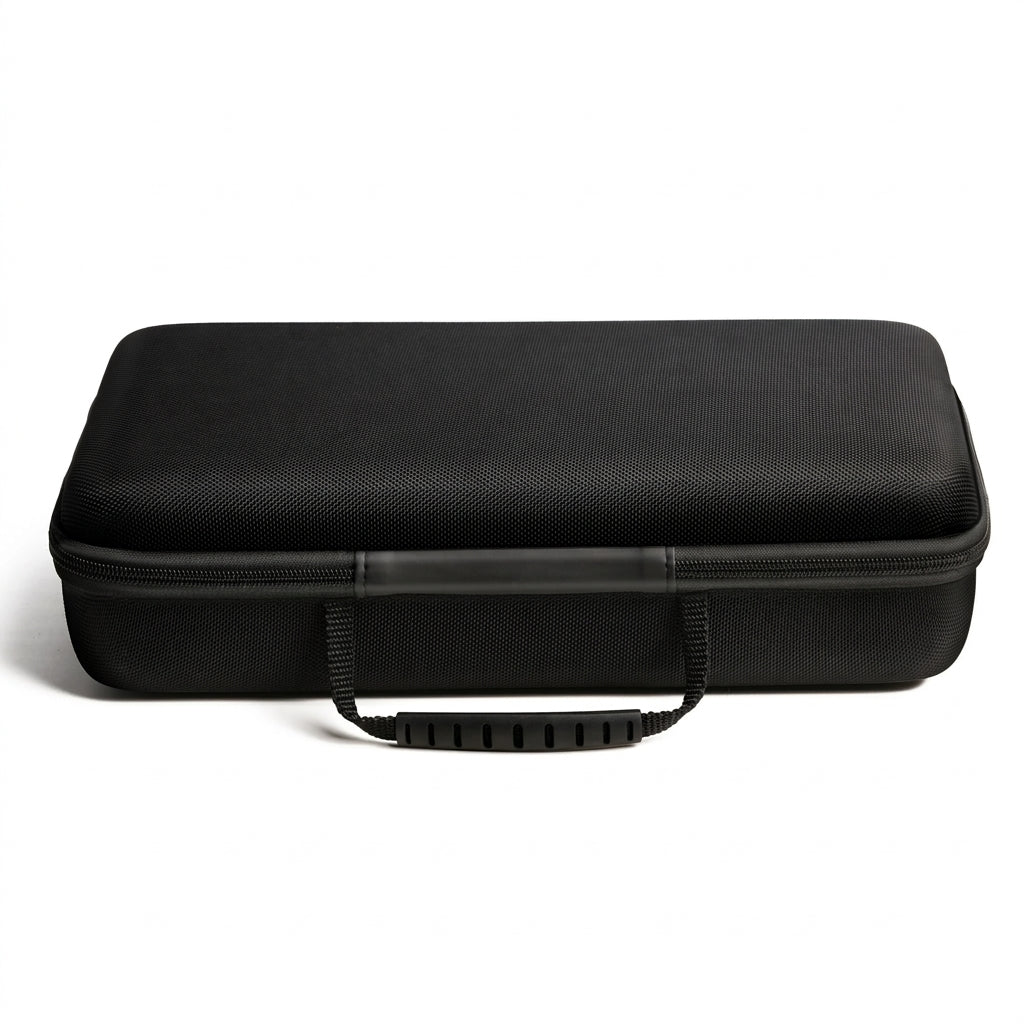 15-Slot Watch Case — Shockproof Foam & Hard-Shell Portable Storage (Black)