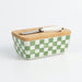 Country-style ceramic butter dish with built-in refrigeration – retro kitchen butter box