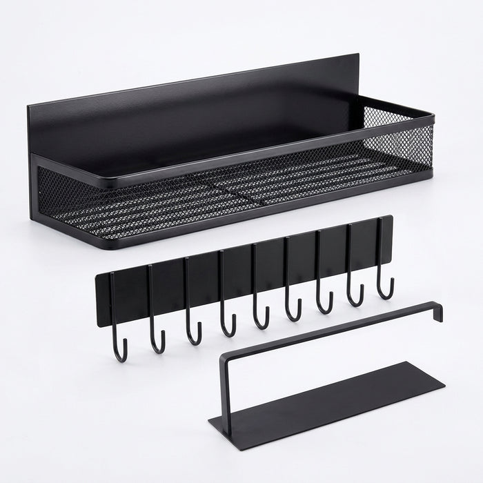 Metal Magnetic Spice Shelf — Fridge & Oven Organiser, DIY Kitchen Rack