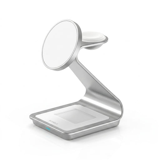 Magnetic 3‑in‑1 Wireless Charger Station for iPhone 17–12, Apple Watch & AirPods (28W)