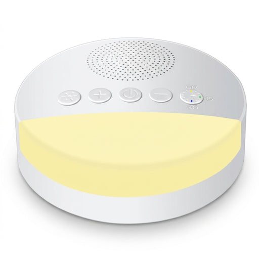 Baby White Noise Machine — USB Rechargeable Sleep Sound Player with Timer & Night Light