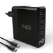 140W 5‑Port GaN USB‑C Charger with Display — Up to 100W Laptop Power, Quick Charge