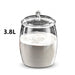 Airtight Clear Plastic Food Canister – 2.2 / 3.8 / 6.5L Flour, Cookie & Candy Jar with Lid