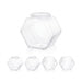 Clear Hexagonal Candy & Cookie Jar with Lid — Reusable Plastic Countertop Organiser