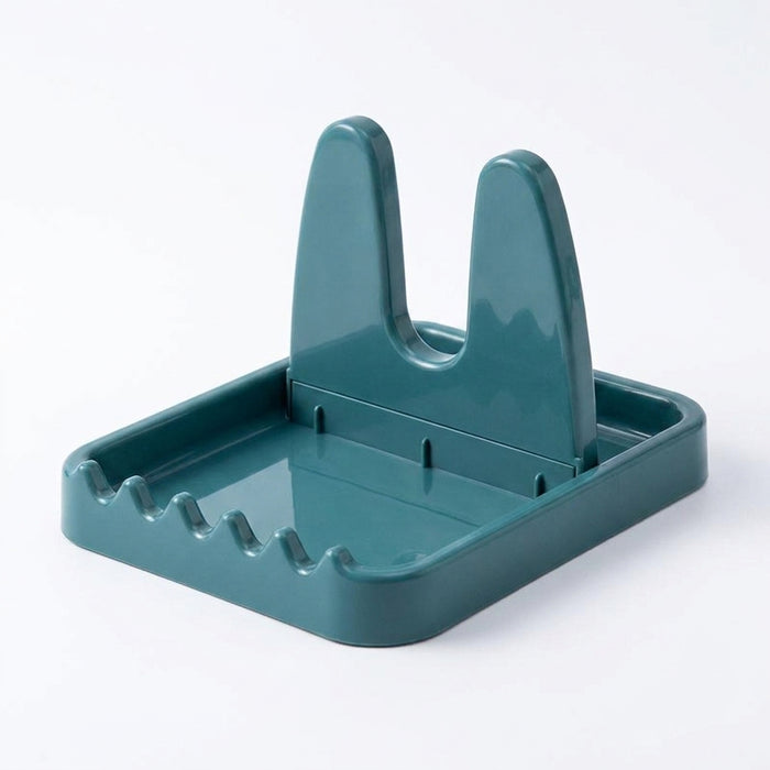 Foldable Pot Lid & Utensil Rack – ABS Plastic Kitchen Organizer