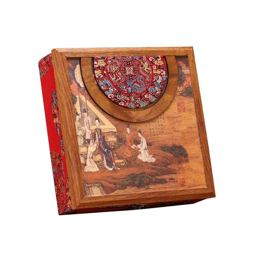 Vintage Wooden Pu'er Tea Box for 357g Tea Cake — Tea Caddy & Decorative Storage