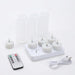 Rechargeable LED Tea Lights – Pack of 12, Black Wick, Remote-Controlled Flame-Effect