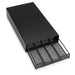 40-Capsule Coffee Pod Holder — Black Stainless Steel for Nespresso Capsules