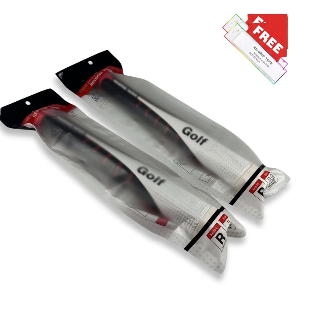 Reverse Taper Golf Putter Grip with Adhesive Tape – Medium or Large, 1 or 5 Pack
