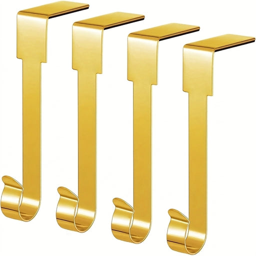 Set of 4 Metal Christmas Stocking Hooks for Festive Displays